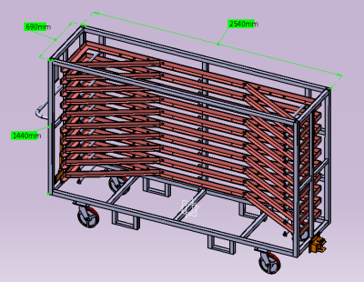 防护栏支架器具